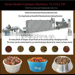 Stainless Steel Wideout Put Automatically Pet Food Making Machine thumbnail-1