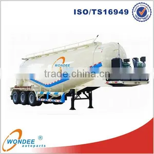 3 Axles 40m3 Bulk Cement Tanker Semi Trailer for Sale thumbnail-1