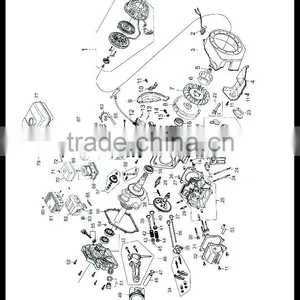 6.5hp Small Single Cylinder 4 Stork Petrol Engine thumbnail-5