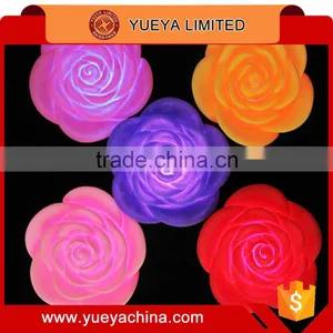 Small Size Romantic Colorful Rose Shaped Flashing Night Lights thumbnail-1