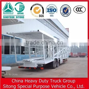 3 Axle Car Transport Semi Trailer and Truck for 6-10 Cars thumbnail-2