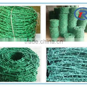 China High Quality Cheap Pricepvc Coated Barbed Wire Plastic Coated Iron Wire thumbnail-3