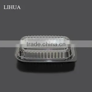 PS Black Base BOPS Clear Lid Plastic Take Out Food Container Box for Sushi,Salad,Fruit,Vegetable,Dessert,Cold Dish Packaging thumbnail-5