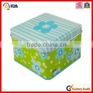 FDA Test Square Fancy Print Holiday Gift Tin Box thumbnail-5