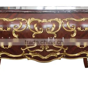 Hallway Vintage Style Wooden Console Table/Cabinet, Antique Wooden Carving Side Cabinet thumbnail-1