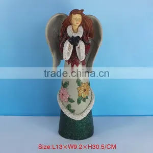 Resin Winged Guardian Angel Statue thumbnail-1