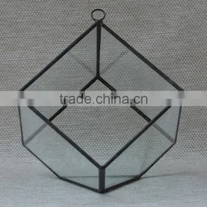 Micro Landscape Irregular Geometric Succulent Terrariums Hanging Greenhouse thumbnail-1