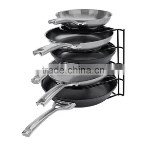 Metal Wire Kitchen Rack With 4 Wheels, Kitchen Storage Rack Trolley Cart thumbnail-6