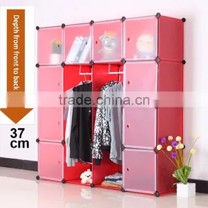 DIY Plastic Bookshelf Closet Wardrobe Cabinet Bathroom Shelf Shoe Rack thumbnail-4