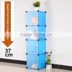 VIVINATURE DIY Large Clothes Closet Wardrobe Cabinet Cloth Shoes Storage Organizer 4-Layers 16-Drawer thumbnail-2