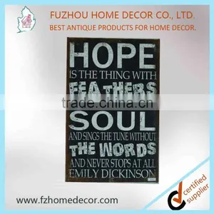 Hot Sell Linen Printing Wooden Wall Plaque With Good Quanlity for Home Use thumbnail-3