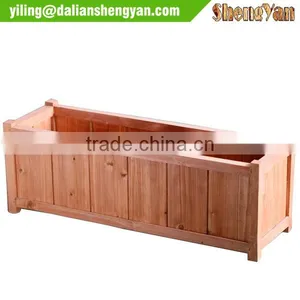 Large Decorative Flower Box Garden Wooden Planter Boxes Wholesale thumbnail-1