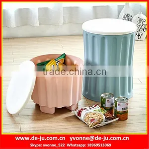 High Sturdy Palstic Storage Stool thumbnail-1