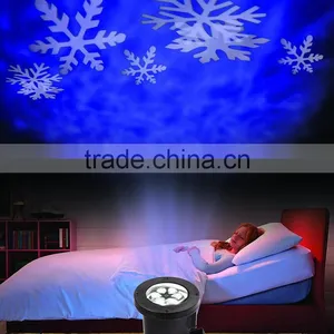 Outdoor Waterproof Laser Projection Snowflake Night Light, Rotating Snowflake Decorative Laser Projector Night Light thumbnail-3