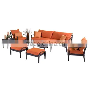 Sigma Cast Aluminum Patio Furniture Outdoor Sofa Sets Loveseat Sofa thumbnail-2
