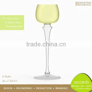 Wine Designed Glass Goblet Candle Holder thumbnail-1