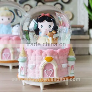 Resin Princess Music Box Snow Globe 8 Year Old Girl Gift thumbnail-4
