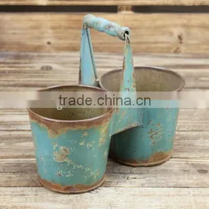 Wholesale !!!Shabby Chic Metal Garden Pot thumbnail-1