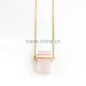 2017 Hot Sale Pretty Handmade Jewelry Crystal Beads Chain Black Natural Gemstone Necklace thumbnail-2