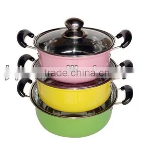 Colorful Stainless Steel Casserole Pot Soup Pot thumbnail-1