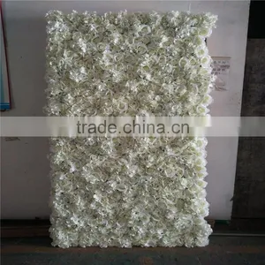 SJ0060035 2017 Hot Sale Silk Flower Wall for Weeding Decoration thumbnail-1