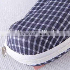 Textile Fabrics Glasses Box With Grid Pattern/glasses Box thumbnail-2