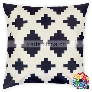 Black Block Digital Printing Pillow Case Sofa Decorative Wholesale Throw Pillows thumbnail-1