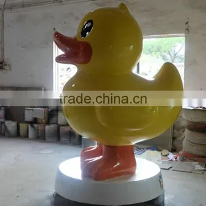 Outdoor FRP Duck Mascot Sculpture thumbnail-3