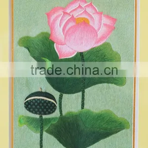 Vietnam Hand Embroidery Paintings, Wall Paintings, Lotus Embroidery Paintings thumbnail-5