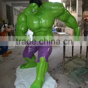 Wholesale Promotion Resin Craft Polyresin Life Size Hulk Statue thumbnail-2