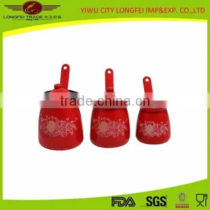 High Quality Red Enamel Coffee Warmer Can With Enamel Lid thumbnail-2