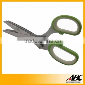 Professional 7 Blades Stainless Steel Kitchen Herb Scissor thumbnail-5