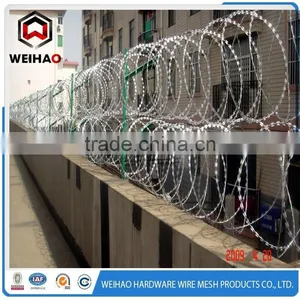 Anping Factory Galvanized Concertina BTO-22 Razor Barbed Wire thumbnail-2
