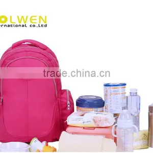 600D Polyester Changing Diaper Bag Backpack thumbnail-1