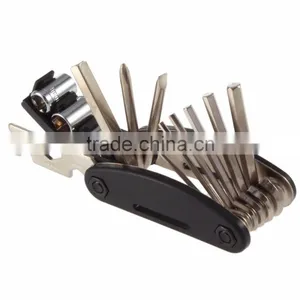 16 in 1 Multi-function Cycling Steel Tools Bike Repair Kit Set Bicycle Repair Tool Kits Tire Repair Tool thumbnail-1