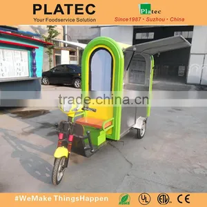 Wholesale China Stainless Steel Electric Tricycle Mobile Food Carts for Sale thumbnail-3