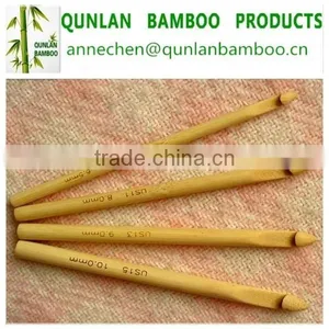 Natural Bamboo Needle 8mm*15cm/crochet Hook Needle thumbnail-1