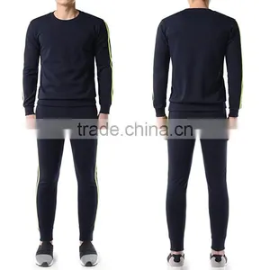 European Custom Branded Tracksuit Casual Active Jogger Sweatshirt And Pants Tracksuit For Men Slim Fit New Fashion Clothing thumbnail-1