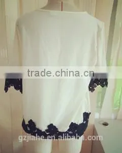 2016 New Casual Female T-shirt O-neck Loose Tops thumbnail-2