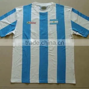 2014 Brazil World Cup Printing Logo Football Fan T Shirt thumbnail-1