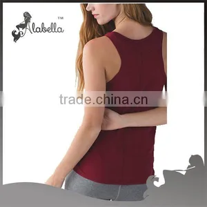Naturally Breathable Fabric for V-neck Tank Without Shelf Bra thumbnail-2