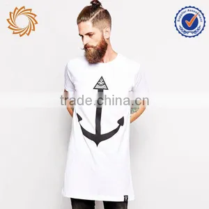 Extra Long Mens 95% Cotton 5% Spandex Printing T-shirts thumbnail-1