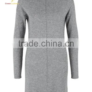 Women Knit Dress Wool 100 Cashmere Latert Fashion Dress Design thumbnail-5