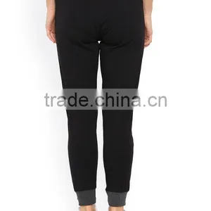 2017 Custom Made Women Sports Fit Ladies Black Jogger Track Pants Wholesale thumbnail-4
