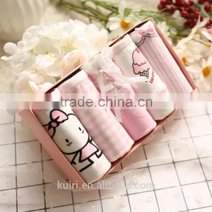 Women's Underwear Cartoon Panties Cute Pink Knickers Comfortable Cotton Briefs thumbnail-2