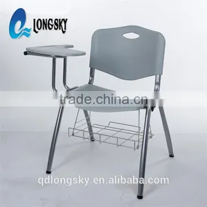 LS-4024AB New Model Cheap Stackable Plastic Chair With Writing Pad Modern Tablet Training School Office Chair for Sale thumbnail-1