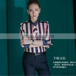 Custom Female Uniform Blouse Elegant Women Pants Women's Suit Jackets Women Training Suit thumbnail-5