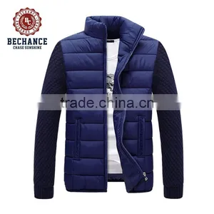 H1027 Mens Manly Winter Coat Stand Collar Design Coat Slim Fit Jacket thumbnail-1
