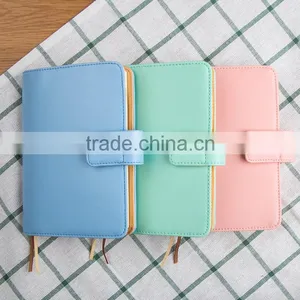 A6 Size PU Cover Agenda Planner With Metal Clasp Case Bound Diary Customizable Office Notebook thumbnail-2