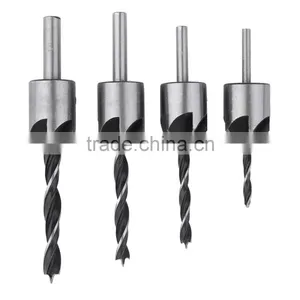 4 Pcs HSS Flute Countersink Drill Bit Set Screw Woodworking Chamfer Tool 3-6mm Hot Search thumbnail-1